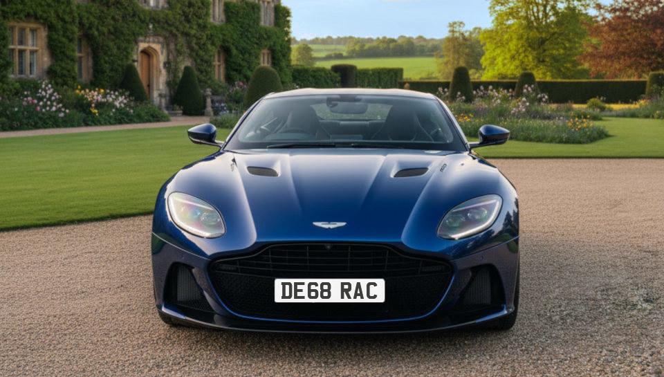 Car with DE68 RAC number plate